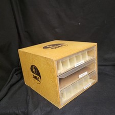 DMC Thread Floss Wooden 3 Drawer Cabinet Display Storage Box 15x12x10 Logos