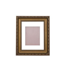 Bronze 8x10 Picture Frame with Mat: Distressed Vintage Wall Frame 10x8 withou...