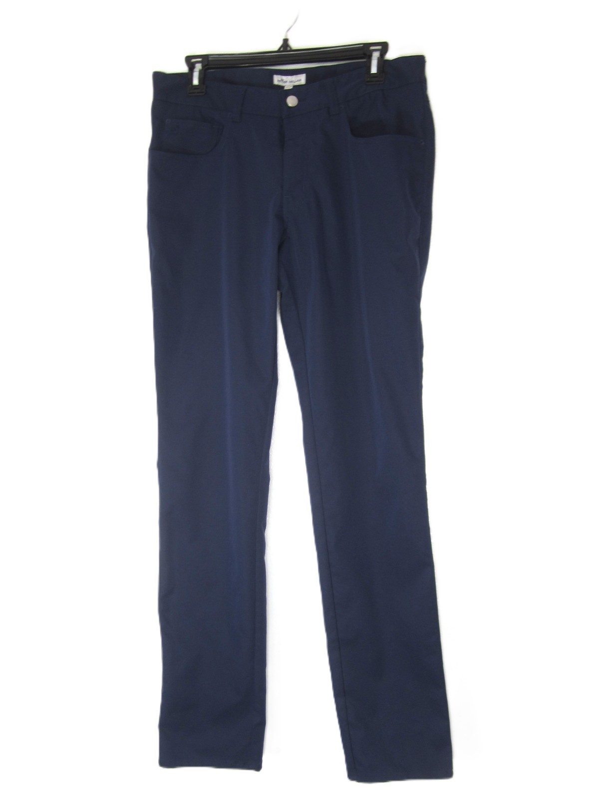 Peter Millar EUC Men Pants 32 X 34 EB66 Navy Blue Performance 5 Pocket Golf