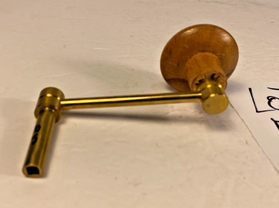 Tall Case/Longcase Grandfather Clock Winding Key Crank Marked 3.8 & 9 Lot #70 - Image 4 of 4