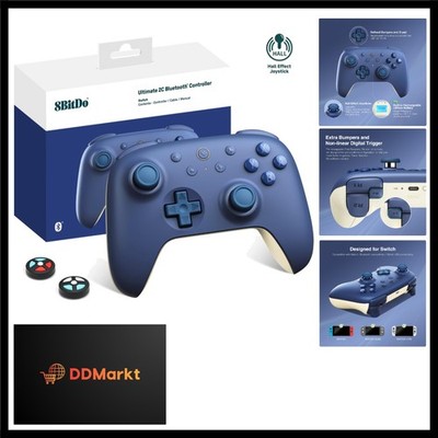 Ultimate 2C Bluetooth Controller Für Switch 2, Switch/OLED/Lite, Hall Effekt ...