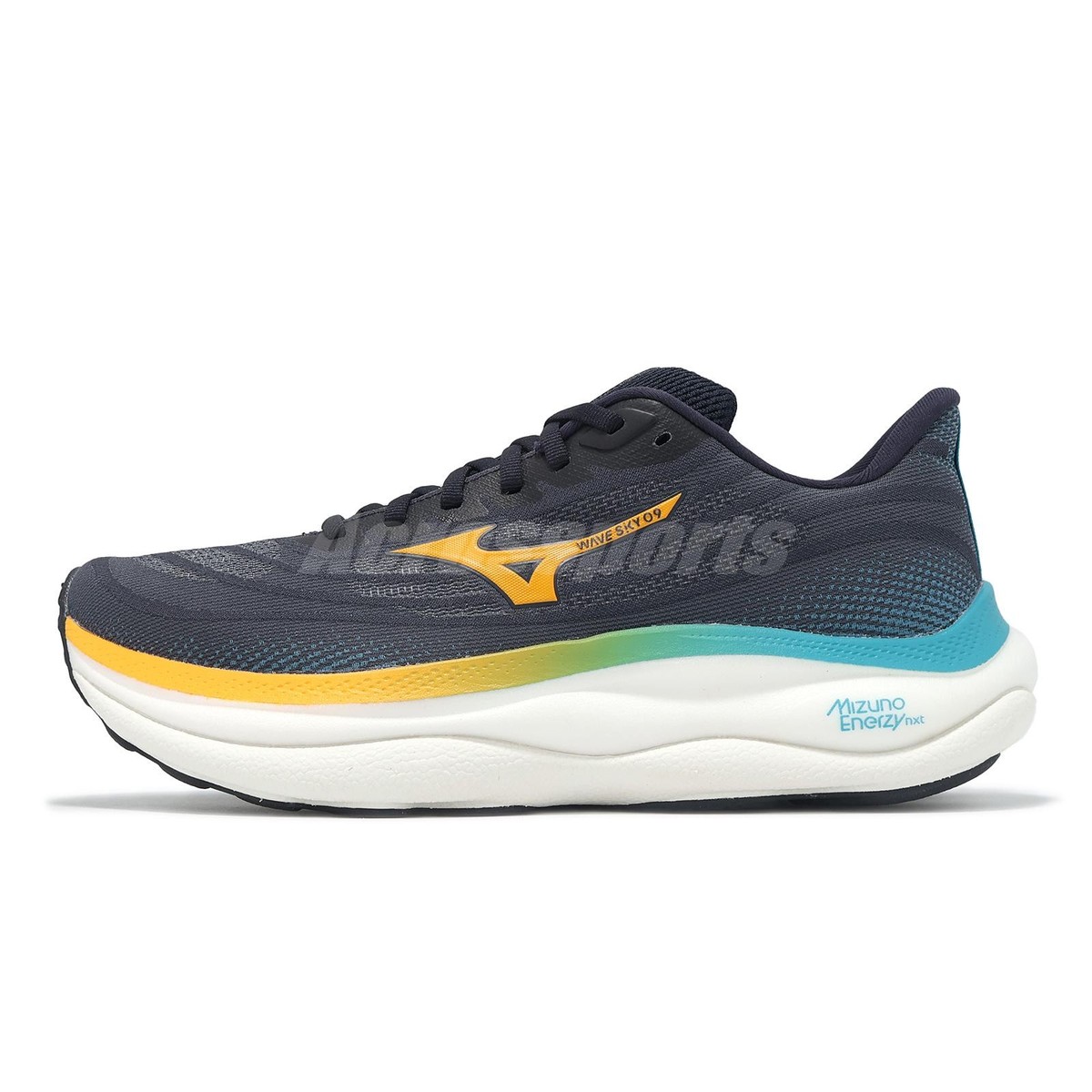 Mizuno Wave Sky 9 Navy Orange Men Runner Road Running Jogging