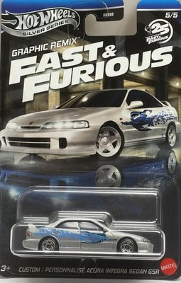 2025 HOTWHEELS ACURA INTEGRA SEDAN GSR EXCLUSIVE SILVER SERIES