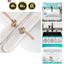 Stone for Kitchen Sink – Diatomite Fast-Drying Stone Tray, Sink Splash Guard,...