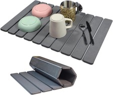 Large Stone Dish Drying Mat for Kitchen Counter Sink Bathtub, Diatomaceous Earth
