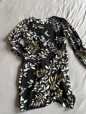 Ba&sh Kleid Mehrfarbig Größe 34 Lange Ärmel Damen Kleid