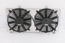 Aluminum Shroud+12''Fans For Toyota 1991-1995 MR2 Turbo Coupe 2.0L L4 Model