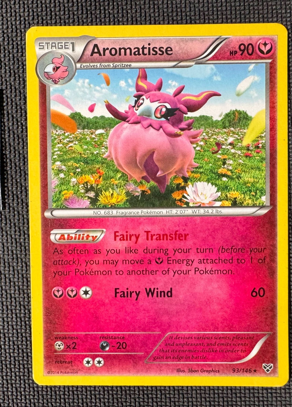 AROMATISSE 93/146 NON HOLO R XY POKEMON MP