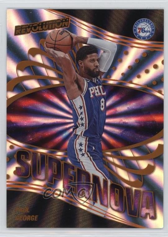 2024-25 Panini Revolution Supernova Sunburst 18/75 Paul George #25 5g3