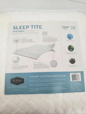Malouf Sleep Tite Five 5ided Icetech White Mattress Protector Split Head King