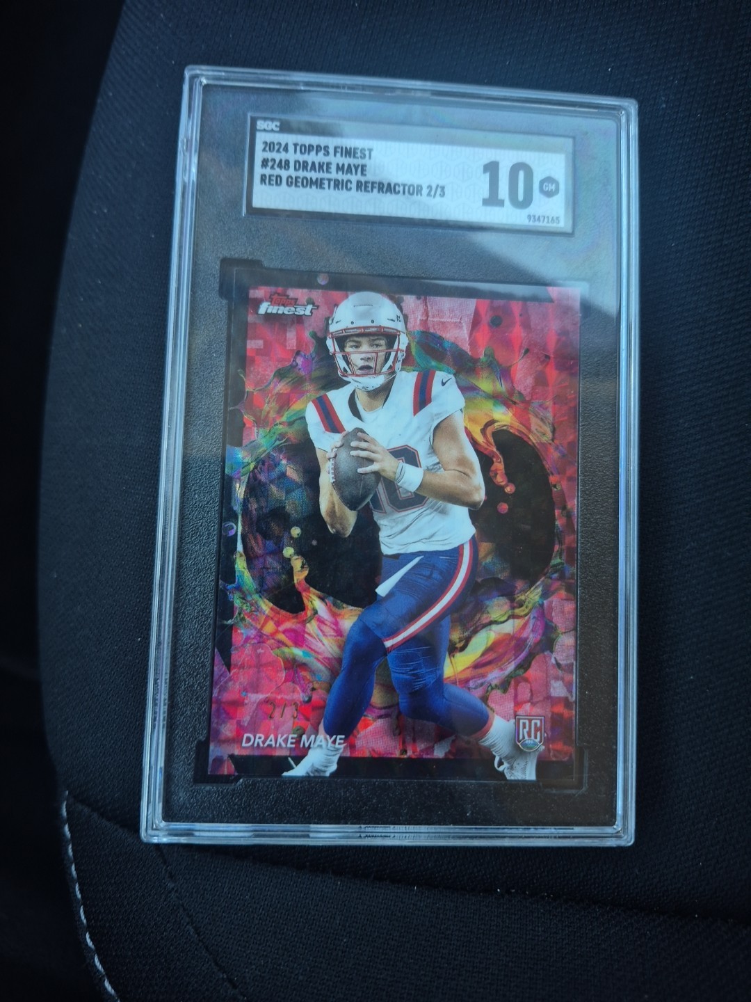 2024 Topps Finest - Rare Drake Maye #248 Refractor (RC) 2/3