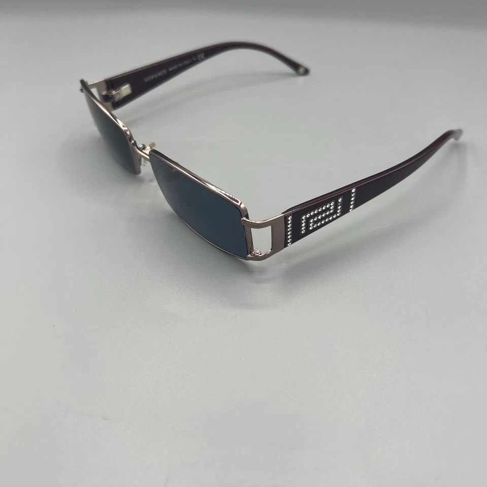 Gafas Versace 1163-B 1333 ciruela oro rosa 52-16-130 Italia cristales Foto 2 de 4