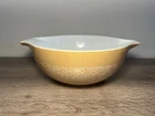 Vintage Pyrex Glass Brown/Tan 2.5 qt Woodland #443 Cinderella Mixing Bowl