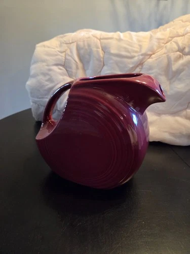 Fiestaware 67oz large disk pitcher - color: Cinnabar