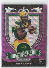 2021 Panini Prizm Draft Picks #164 Trey Lance Crusade Purple Wave Prizm