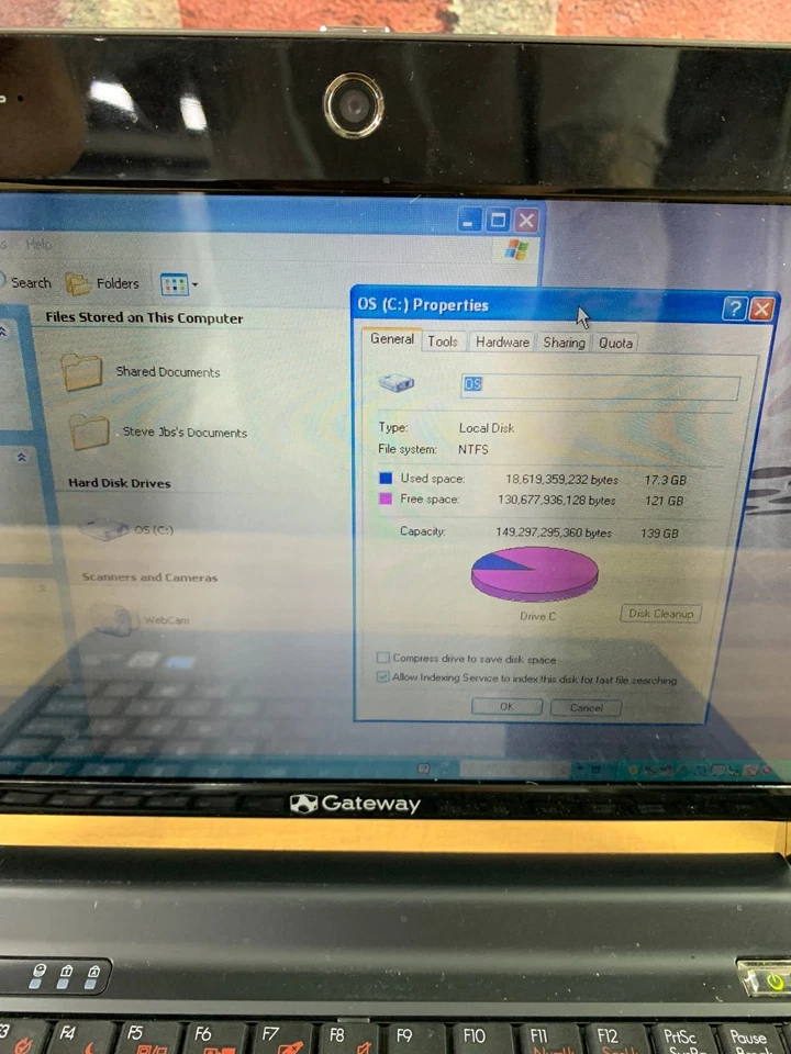 Gateway KAV60 Retro Mini Gaming Laptop Intel Atom 1.60GHz 1GB RAM (Windows XP) - Image 3 of 4