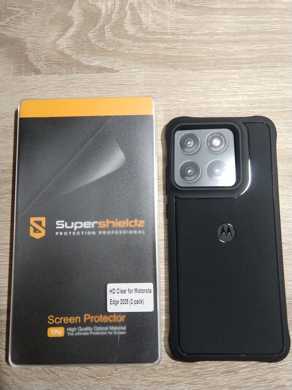 motorola edge 2025 case with screen protectors