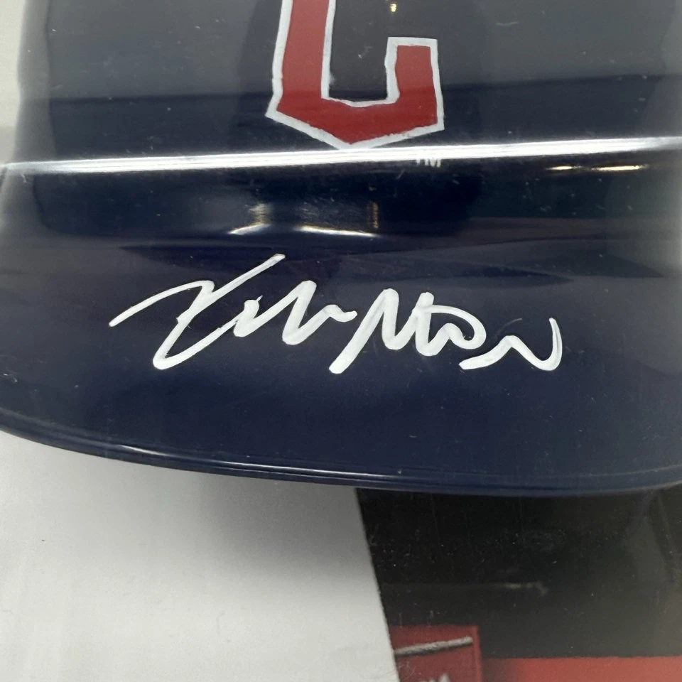 Kyle Manzardo Cleveland Guardians Autographed Signed Mini Batting Helmet JAS - Image 2 of 4