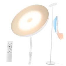White Floor Lamp, 40W Super Bright Floor Lamps for Living Room 40W White
