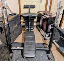 Marcy Pro Series Weight Bench with Leg Developer and Preacher Curl attachments