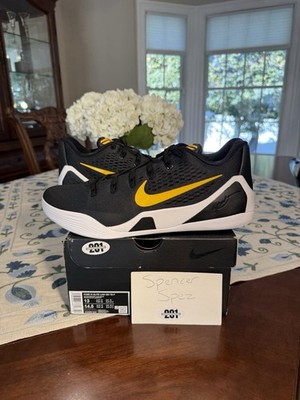 Nike Kobe 9 Protro Em TB Black/Yellow Size 13 Men's Player