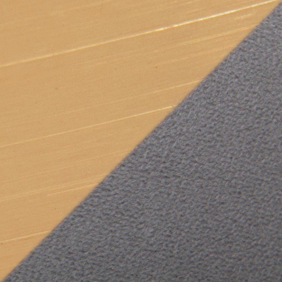 Otomana de terciopelo Monroe plateada mediana Foto 3 de 4