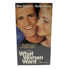 What Women Want VHS, 2001 Mel Gibson Helen Hunt NEW and SEALED