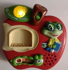 Leap Frog Tads Fridge Phonics w Magnet Letters Alphabet Apple Electronic Toy