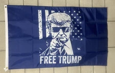 Free Donald Trump 2024 Flag FREE SHIP Save America Republican Jail USA Sign 3x5'