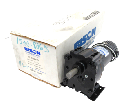 NEW BISON 507-01-106AX D.C. GEARMOTOR 90VDC 11:1 50701106AX | eBay