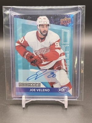 2021-22 UD Ice Subzero Rookie Auto Joe Veleno Detroit Red Wings