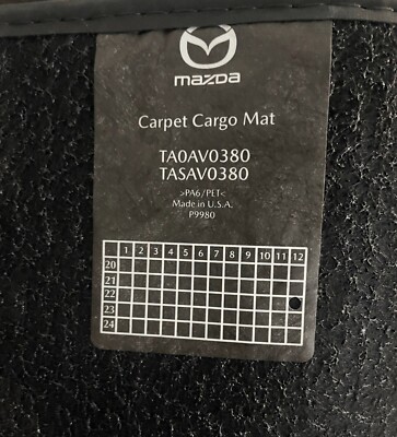 ガーマルちば@プロフ 2016-2019 Mazda CX-9 Touring Trims GT Signature Rear Cargo Mat