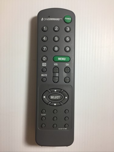 OnCommand TV Remote Control 52-03712-005 