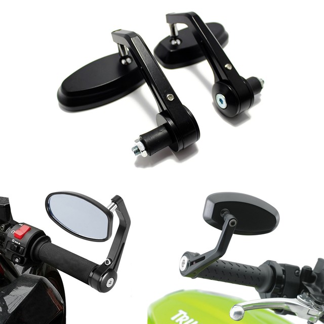 Bar End Mirrors Round Motorcycle Rear View 7/8" For 2018 Honda Grom 125