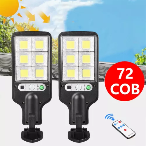 6000W LED Solar Straßenlaterne Bewegungsmelder Sicherheit Außen Gartenlampe - Bild 1 von 23