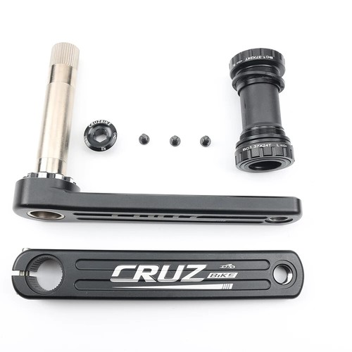  Road Bike Crankset 155-175mm Crank 50-34T/52-36T/53-39T Double Chainring  - Picture 10 of 26