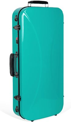 Crossrock Fiberglass Double Violin Case - Two 4/4 Violin,  Backpac kGuitar Case