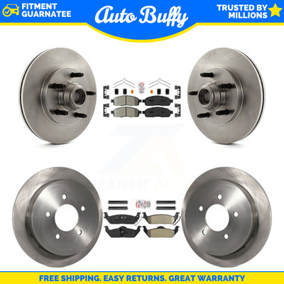 Front Rear Integrally Molded Pad & Disc Brake Rotors Kit For 2004 Ford F-150 RWD