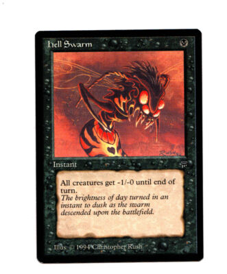 MTG hell Swarm SP/NM- Legends Magic the Gathering ~ Free Ship