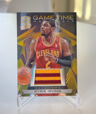 2013-14 Panini Spectra Kyrie Irving Game Used Patch Gold Prizm 1/10 #34 2nd Year