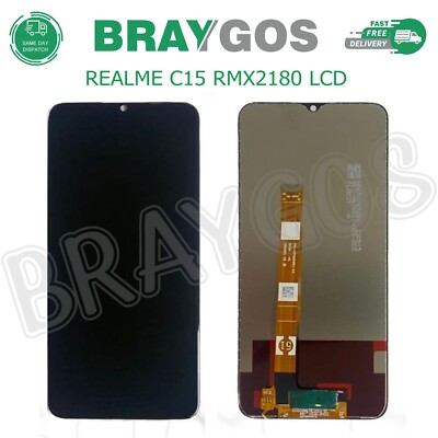 LCD Display Für OPPO Realme C15 RMX2180 Touchscreen Digitizer Schwarz