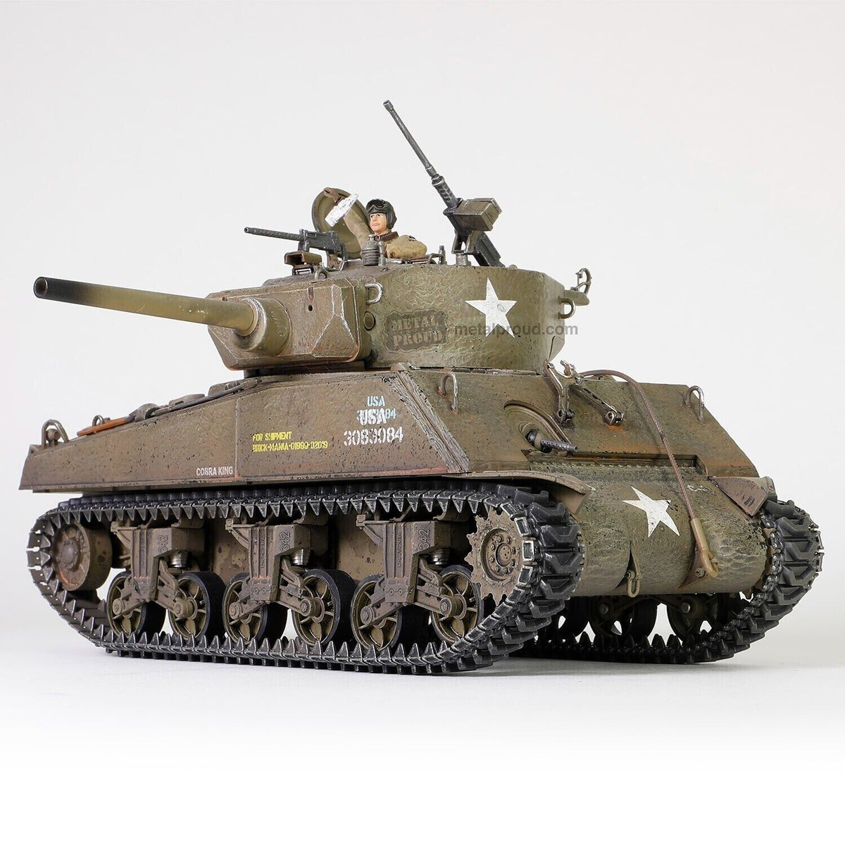 US SHERMAN MEDIUM TANK M4A3E2 JUMBO COBRA KING - FORCES OF VALOR