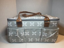 Moteph Extra Large Diaper Caddy, Craft, Toy Organizer with Zip-Top Cover