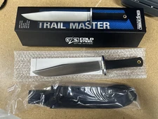 Cold Steel 9.5" Trail Master Bowie Knife - High Carbon Steel, Sheath Included