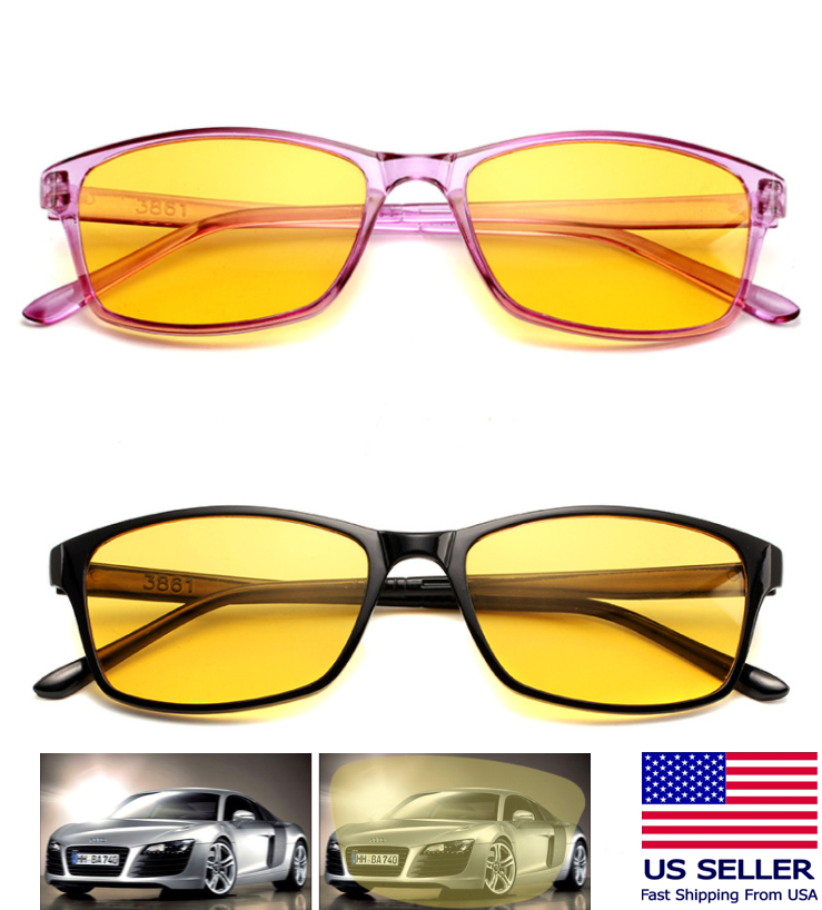 HD Night Vision glasses for Women Girls Driving Aviator Anti Glare