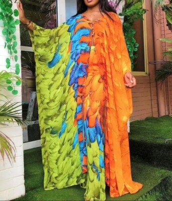 One size Two piece Set Summer colourful print Top and pant | eBay