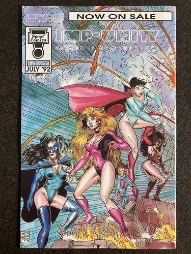 SPOOF COMICS PRESENTS SUPERBABE #4 1992 EARLY ADAM HUGHES COVER ART AH! FN- VHTF - Picture 2 of 14