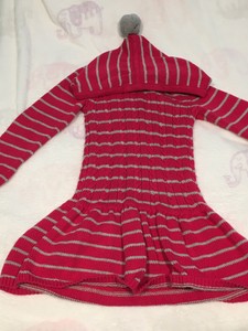 baby girl red sweater dress