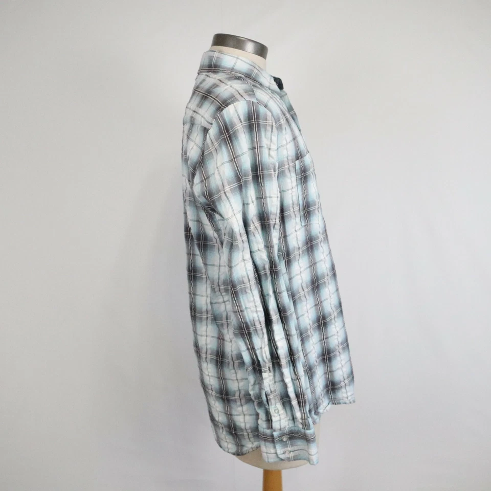 Sovereign Code Shirt Mens Large Outdoor Casual Pocket Button Plaid Long Sleeve - Image 4 of 4