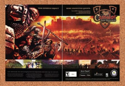 2004 Dark Age Of Camelot New Frontiers PC Original Advertisement / Promo v1